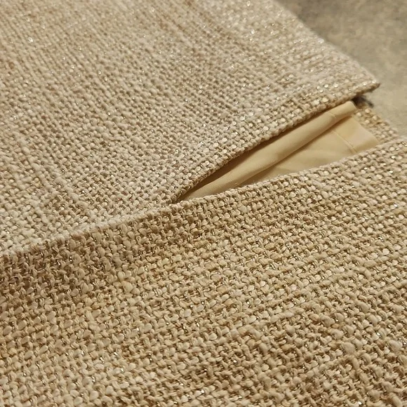 Boden Beige Textured Pencil Skirt Size 8 - Picture 5 of 5